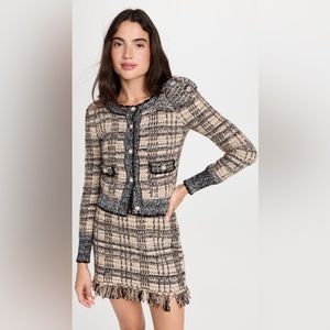 NWT LoveShackFancy Chantria Crop Cardigan And Chantria skirt Set Size M